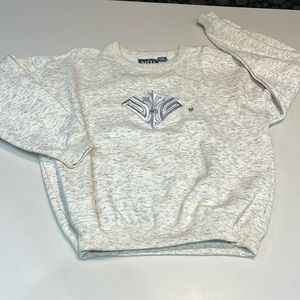 Pasta Sweatshirt NWT size Medium heathered cream/grey